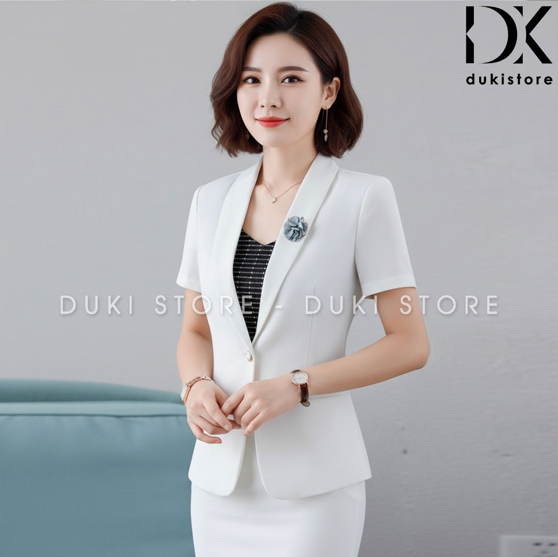 bộ áo vest nữ 1 cúc màu trắng ngắn tay cao cấp bo-ao-vest-nu-1-cuc-mau-trang-ngan-tay-cao-cap-DUK0131-1.jpg